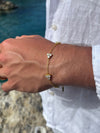 WHITE CLOVER BRACELET | 18K Gold