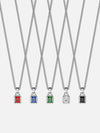 GEMSTONE CHAIN SET | Silver