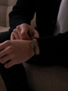 GREEN UNITY BRACELET | Silver