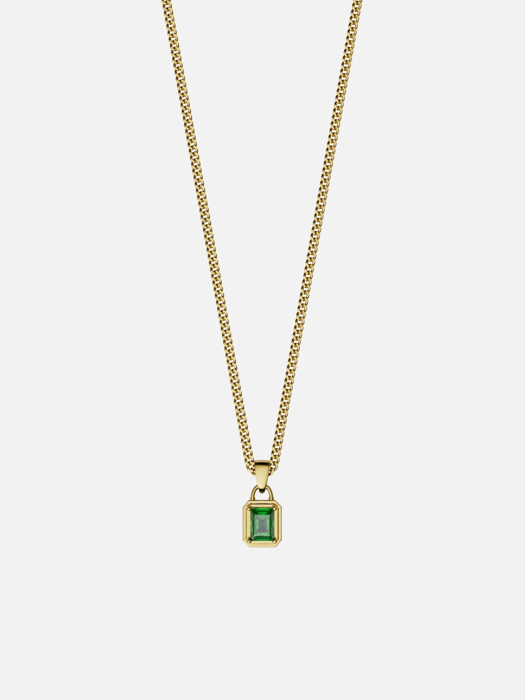 GREEN GEMSTONE NECKLACE | 18K Gold