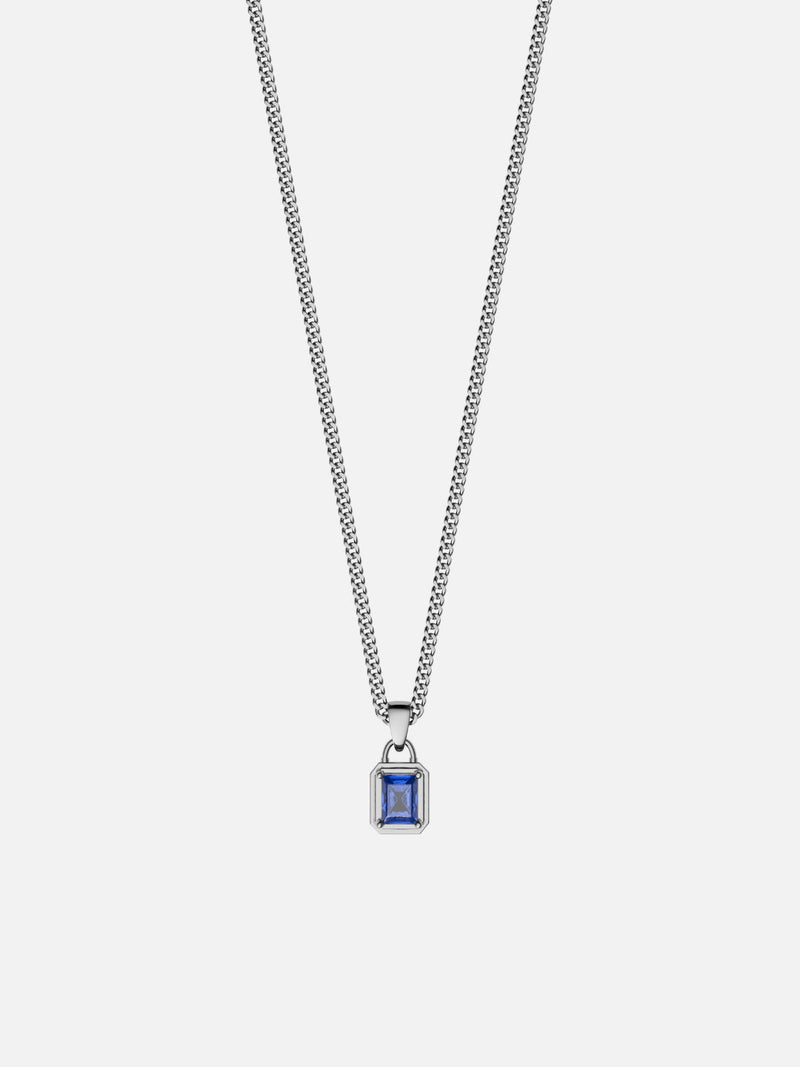OCEAN GEMSTONE CHAIN | Silver