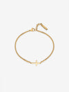 CROSS BRACELET | 18K Gold